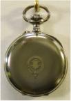 Zakhorloge in Berlijns zilveren kast (argentan), circa 1930. Maker: Excelsa. Prijs: €.275,-