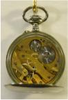 Zakhorloge in Berlijns zilveren kast (argentan), circa 1930. Maker: Excelsa. Prijs: €.275,-