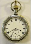 Zakhorloge van maker Elsinore, Swiss. Afschroefbare lunette. Bedoeld voor ruwere gebruiksomstandigheden. Circa 1930. Prijs: €.375,-
