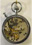 Stopwatch van Russische makelij. Groot formaat, diameter 6.5cm. Achterdeksel afschroefbaar met bijgeleverde kastsleutel. Prijs: .125,-