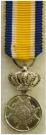 Eremedaille Orde van Oranje Nassau zilver draagminiatuur, diameter 13,2mm. Prijs: .40,-
