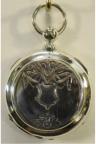 Zilveren zakhorloge met sleutelopwinding. Maker: American Watch Co. Waltham, Mass. Circa 1882. Prijs: €.595,- 