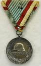 Hongarije: Oorlogsherinneringsmedaille Eerste Wereldoorlog. Combattantenversie. Ingesteld 1929. Verzilverd brons. Prijs: .32,50