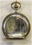Zilveren savonnet zakhorloge. System Glashütte. Verzilverde wijzerplaat. Circa 1930. Prijs: €.375,-