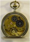 Zilveren savonnet zakhorloge. System Glashütte. Verzilverde wijzerplaat. Circa 1930. Prijs: €.375,-