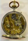 Spoorwegzakhorloge, circa 1890. Zilveren kast met vergulding. Maker: A. Rosskopf & Cie. Prijs: VERKOCHT