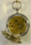 Zilveren zakhorloge met sleutelopwinding. Maker: American Watch Co. Waltham, Mass. Circa 1882. Prijs: �.595,- 