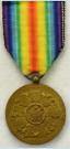 Belgi�: Overwinningsmedaille Victory Medal 1914-1918. Eerste Wereldoorlog. Ingesteld 1919. Brons. Prijs: �.25,-