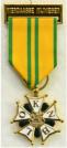 Kruis voor Betoonde Marsvaardigheid (Vierdaagsekruis). Ge�mailleerde versie voor de 10e deelname. Maker: W. v. Veluw BV Zeist. Prijs: �.65,-